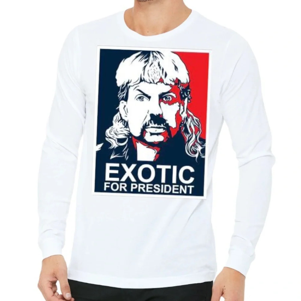 New Mens American Apparel Tiger King Joe Exotic for President Shirt S-2XL